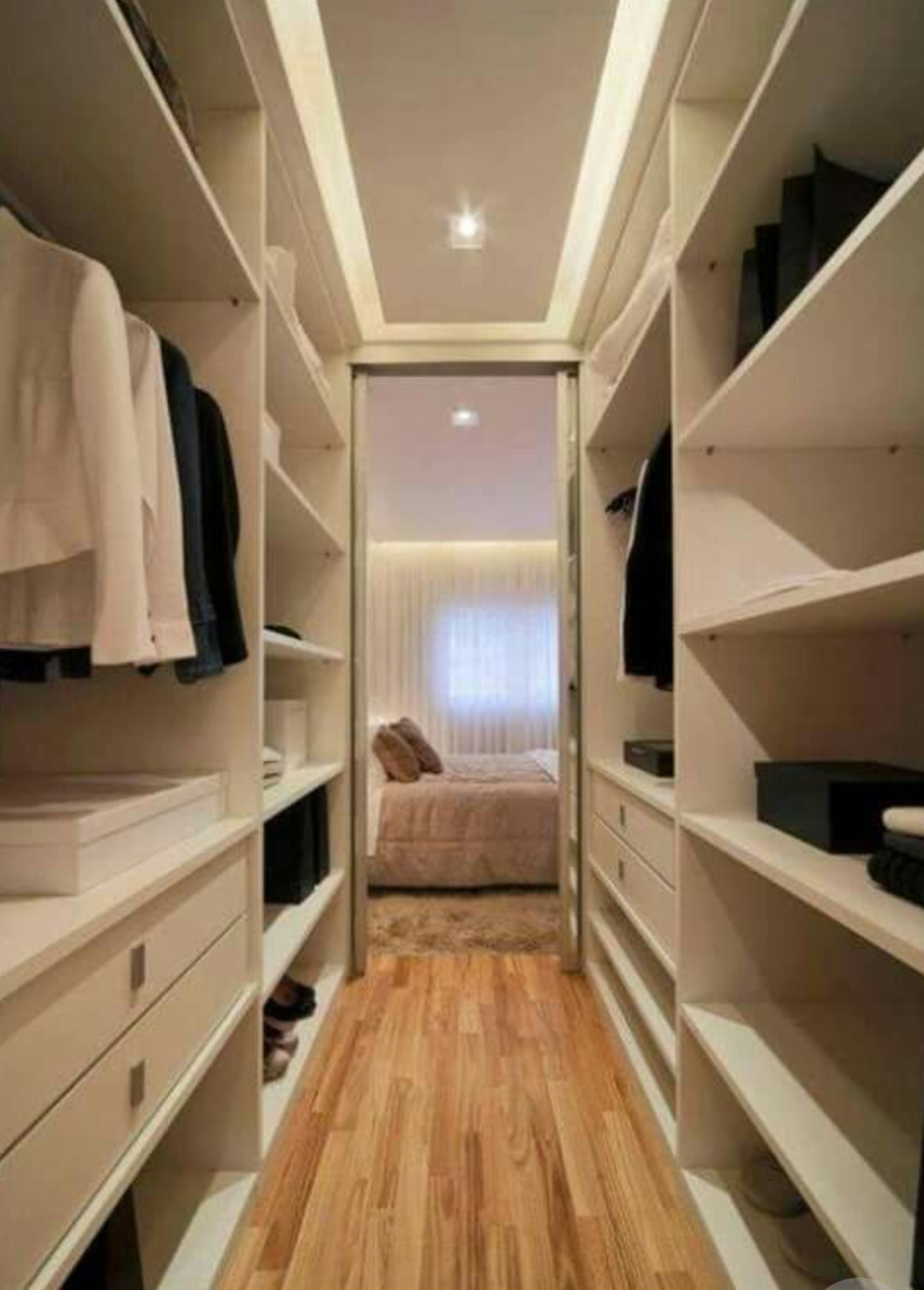 П-образная гардеробная комната в спальню Батайск