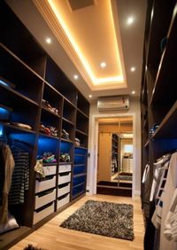 Большая открытая гардеробная комната с комбинированным наполнением Батайск