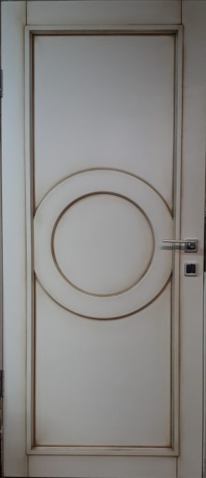Межкомнатная дверь в профиле массив (эмаль с патиной) Батайск